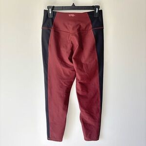 Abercrombie & Fitch YPB Red Black Leggings High Rise Athleisure Active Yoga Gym